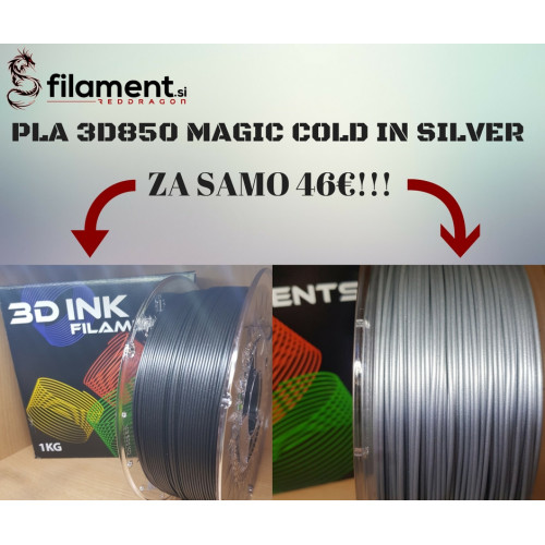 PLA3D850 Magic Cold and Silver with Glitter 1.75mm