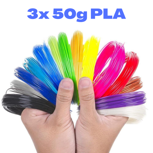 3x 50g PLA 3D850 Mix Color Sample 1.75mm