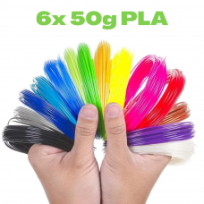 6x 50g PLA 3D850 Mix Color Sample 1.75mm