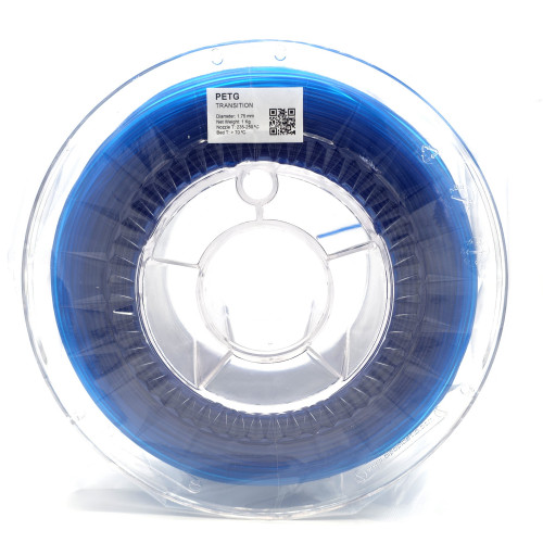 PET-G MIX Barva Prozorna-Modra Filament 1.75 mm (1 kg Kolut)