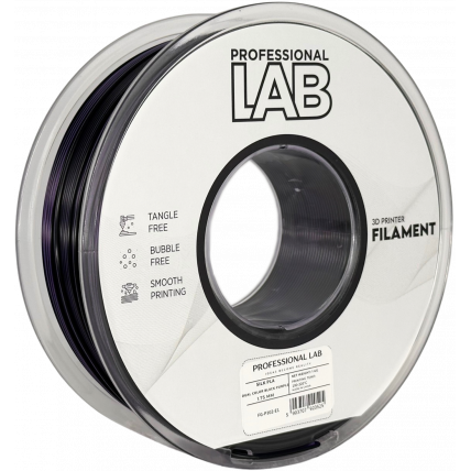 Silk PLA Dvojna Barva črna vijolična filament 1.75mm – Professional Lab Sijajni Filament za 3D Tisk (1kg Kolut)