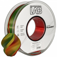 Silk PLA Trojna Barva rdeča rumena zelena filament 1.75mm – Professional Lab Sijajni Filament za 3D Tisk (1kg Kolut)