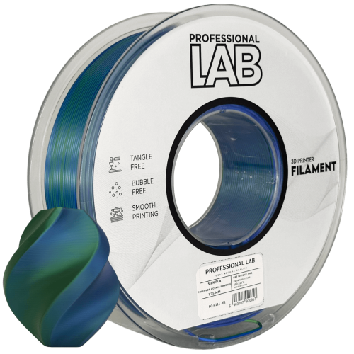 Silk PLA Trojna Barva Objema Oceanov filament 1.75mm – Professional Lab Sijajni Filament za 3D Tisk (1kg Kolut)