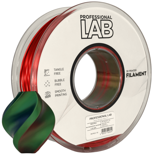 Silk PLA Trojna Barva Kraljevski Cvet filament 1.75mm – Professional Lab Sijajni Filament za 3D Tisk (1kg Kolut)