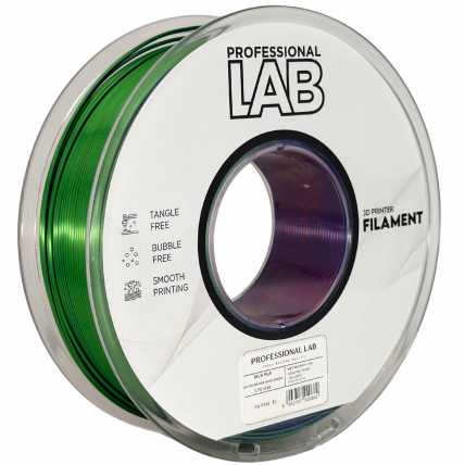 Silk PLA Trojna Barva rdeča modra zelena filament 1.75mm – Professional Lab Sijajni Filament za 3D Tisk (1kg Kolut)