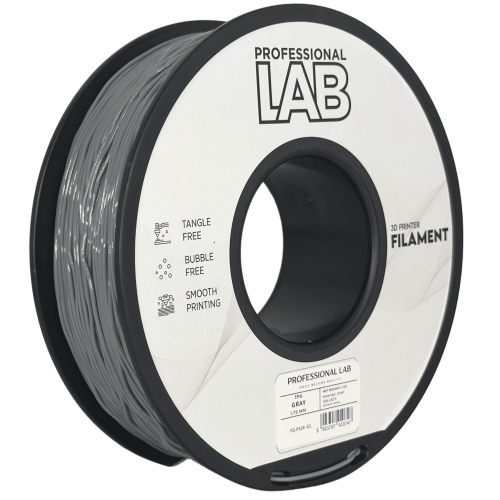 TPU Siva Filament 1.75 mm – Professional Lab Fleksibilni Filament za 3D Tisk (1 kg Kolut)