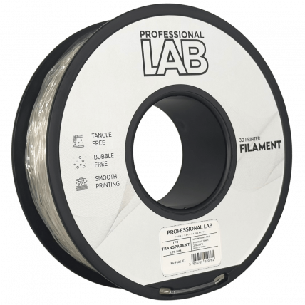 TPU Prosojna Filament 1.75 mm – Professional Lab Fleksibilni Filament za 3D Tisk (1 kg Kolut)