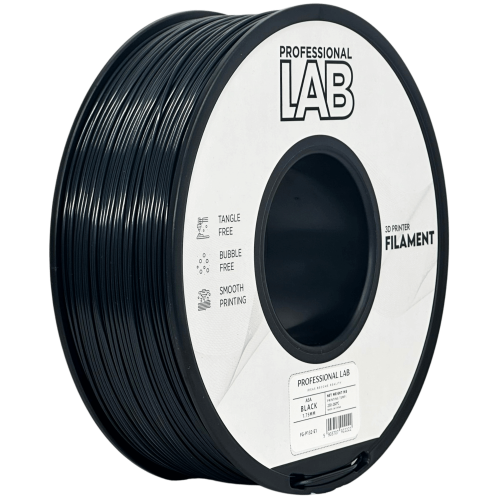 ASA črn filament 1,75 mm | Prof. Lab | 1 kg UV-odporen material za 3D tiskanje