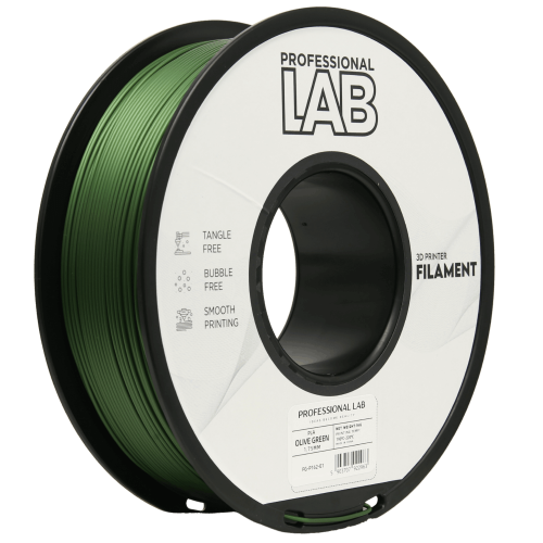 PLA olivno zelena filament 1.75 mm – Prof. Lab Biološko razgradljiv PLA (1kg kolut)