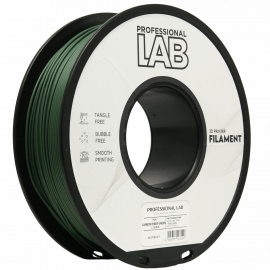 PLA Carbon Fiber Zelena 1,75 mm 1 kg kolut | Prof. Lab – Visoko trden 3D tiskalni filament s karbonskimi vlakni 
