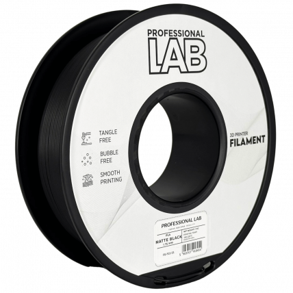 PLA Mat Črna Filament 1.75 mm – Professional Lab Biološko Razgradljiv PLA (1kg Kolut)