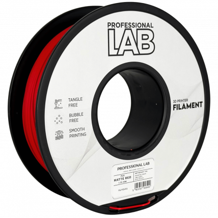 PLA Mat Rdeča Filament 1.75 mm – Professional Lab Biološko Razgradljiv PLA (1kg Kolut)