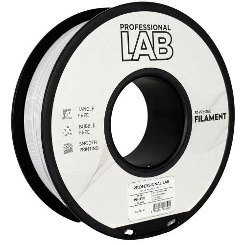 PETG Bela Filament 1.75 mm – Professional Lab Vlažnost-Odporni PETG (1kg Kolut)  