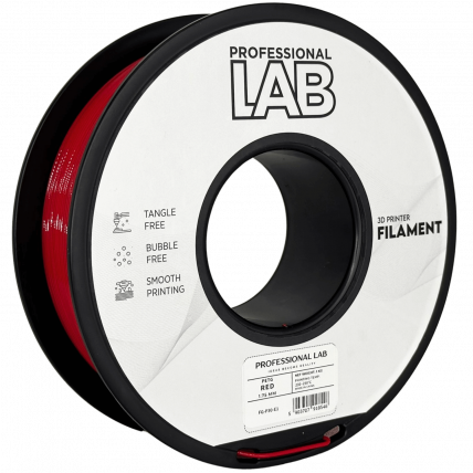 PETG Rdeča Filament 1.75 mm – Professional Lab Vlažnost-Odporni PETG (1kg Kolut)