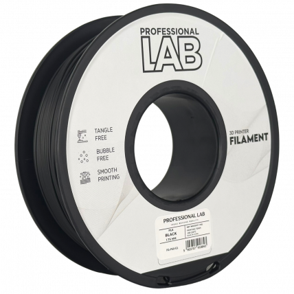 PLA Črna Filament 1.75 mm – Professional Lab Biološko Razgradljiv PLA (1kg Kolut)