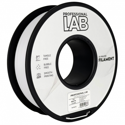 PLA Bela Filament 1.75 mm – Professional Lab Biološko Razgradljiv PLA (1kg Kolut)