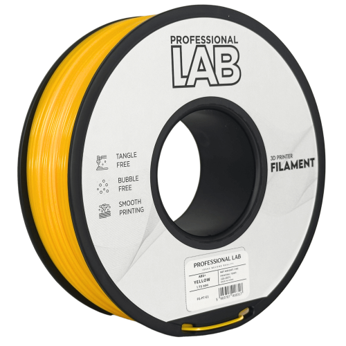 ABS Rumena Filament 1.75mm – Professional Lab ABS+ za 3D Tisk (1kg Kolut)