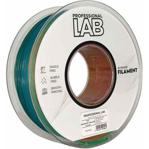 PLA Prelivajoča Barva Filament 1.75 mm – Professional Lab Biološko Razgradljiv PLA (1kg Kolut)