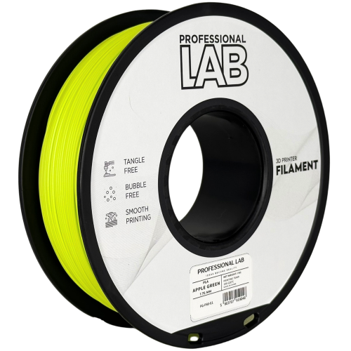 PLA Jabolčno Zelena Filament 1.75 mm – Professional Lab Biološko Razgradljiv PLA (1kg Kolut)