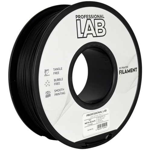 PLA Meta Črna Filament 1.75 mm – Professional Lab Biološko Razgradljiv PLA (1kg Kolut)