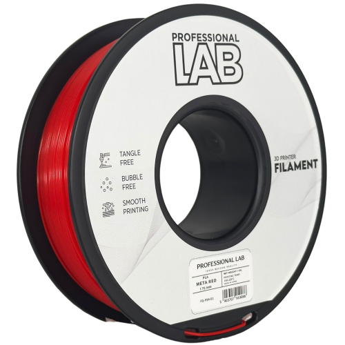 PLA Meta Rdeča Filament 1.75 mm – Professional Lab Biološko Razgradljiv PLA (1kg Kolut)