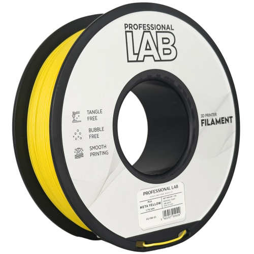 PLA Meta Rumena Filament 1.75 mm – Professional Lab Biološko Razgradljiv PLA (1kg Kolut)
