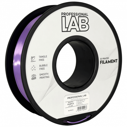 Silk PLA vijolična Filament 1.75mm – Professional Lab Sijajni Filament za 3D Tisk (1kg Kolut)