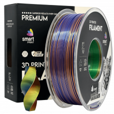 Silk PLA Trojna Barva oranžna modra zelena filament 1.75mm – Smart Print Sijajni Filament za 3D Tisk (1kg Kolut)
