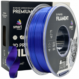 Silk PLA Trojna Barva modra vijolična črna filament 1.75mm – Smart Print Sijajni Filament za 3D Tisk (1kg Kolut)