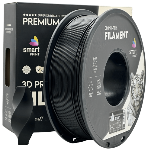 HS‑PLA Črna Filament 1.75 mm – Smart Print Visoko Hitrostni Filament za 3D Tisk (1kg Kolut)