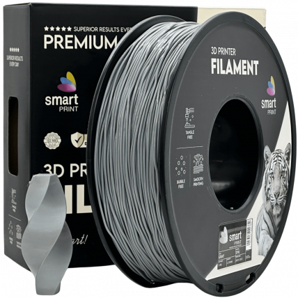 TPU Siva Filament 1.75 mm – Smart Print Fleksibilni Filament za 3D Tisk (1 kg Kolut)