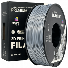 ASA srebrna filament za 3D tiskalnik 1,75 mm – Smart Print, 1 kg kolut, UV obstojen, mat videz