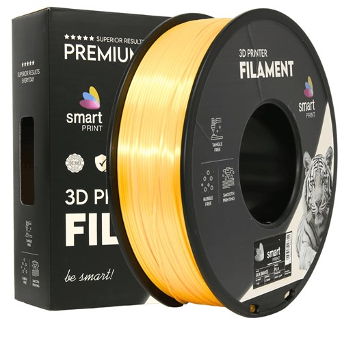 Silk PLA Medenina Filament 1.75mm – Smart Print Sijajni Filament za 3D Tisk (1kg Kolut)