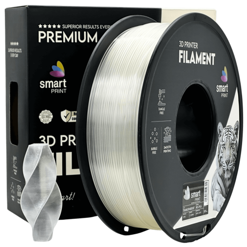 HS‑PLA Prosojna Filament 1.75 mm – Smart Print Visoko Hitrostni Filament za 3D Tisk (1kg Kolut)