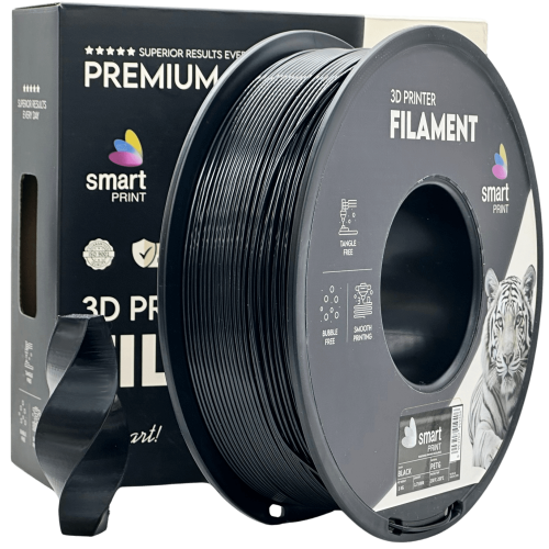 PETG Črna Filament 1.75 mm – Smart Print Vlažnost-Odporni PETG (1kg Kolut)