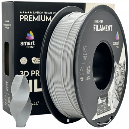 PETG Siva Filament 1.75 mm – Smart Print Vlažnost-Odporni PETG (1kg Kolut)