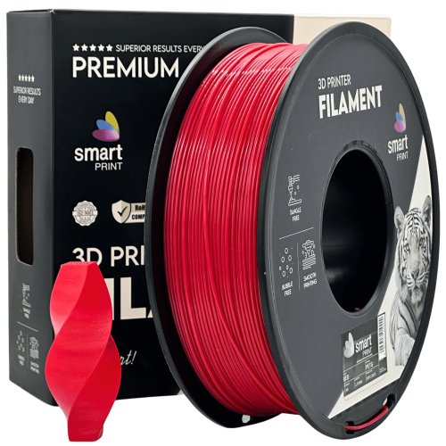 PETG Rdeča Filament 1.75 mm – Smart Print Vlažnost-Odporni PETG (1kg Kolut)