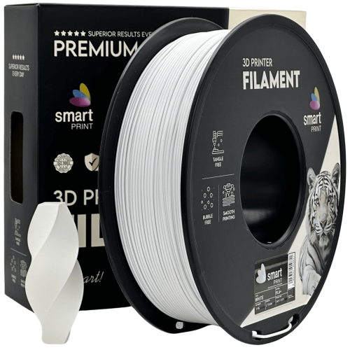 PLA+ Bela Filament 1.75mm – Smart Print za 3D Tisk (1kg Kolut)