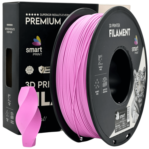 PLA+ Nova Roza Filament 1.75mm – Smart Print za 3D Tisk (1kg Kolut)