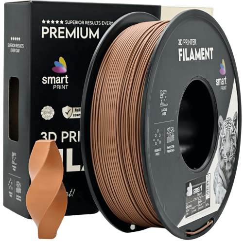 PLA+ Rjava Filament 1.75mm – Smart Print za 3D Tisk (1kg Kolut)