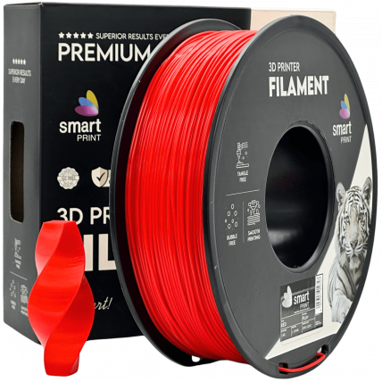 PLA+ Rdeča Filament 1.75mm – Smart Print za 3D Tisk (1kg Kolut)