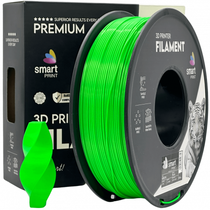 PLA+ Zelena Filament 1.75mm – Smart Print za 3D Tisk (1kg Kolut)