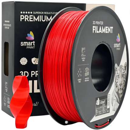 HS‑PLA Rdeča Filament 1.75 mm – Smart Print Visoko Hitrostni Filament za 3D Tisk (1kg Kolut)
