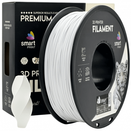 PLA Bela Filament 1.75 mm – Smart Print Biološko Razgradljiv PLA (1kg Kolut)