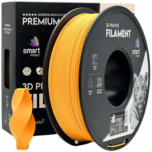 PLA Oranžna Filament 1.75 mm – Smart Print Biološko Razgradljiv PLA (1kg Kolut)
