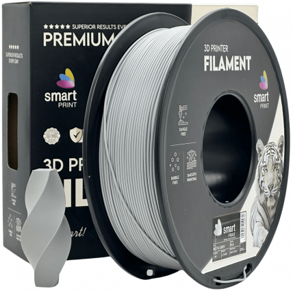 PLA Meta Siva Filament 1.75 mm – Smart Print Biološko Razgradljiv PLA (1kg Kolut)