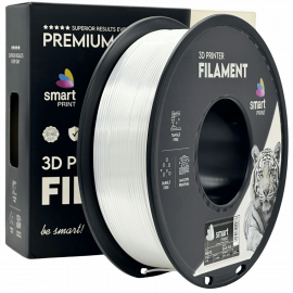 Silk PLA white Filament 1.75mm – Smart Print Glossy 3D Printing Filament (1kg Spool)