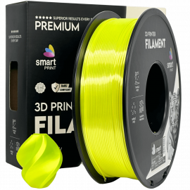 Silk PLA yellow Filament 1.75mm – Smart Print Glossy 3D Printing Filament (1kg Spool)